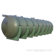 FRP/GRP horizontal fiberglass oil/acid/Co2 storage tank